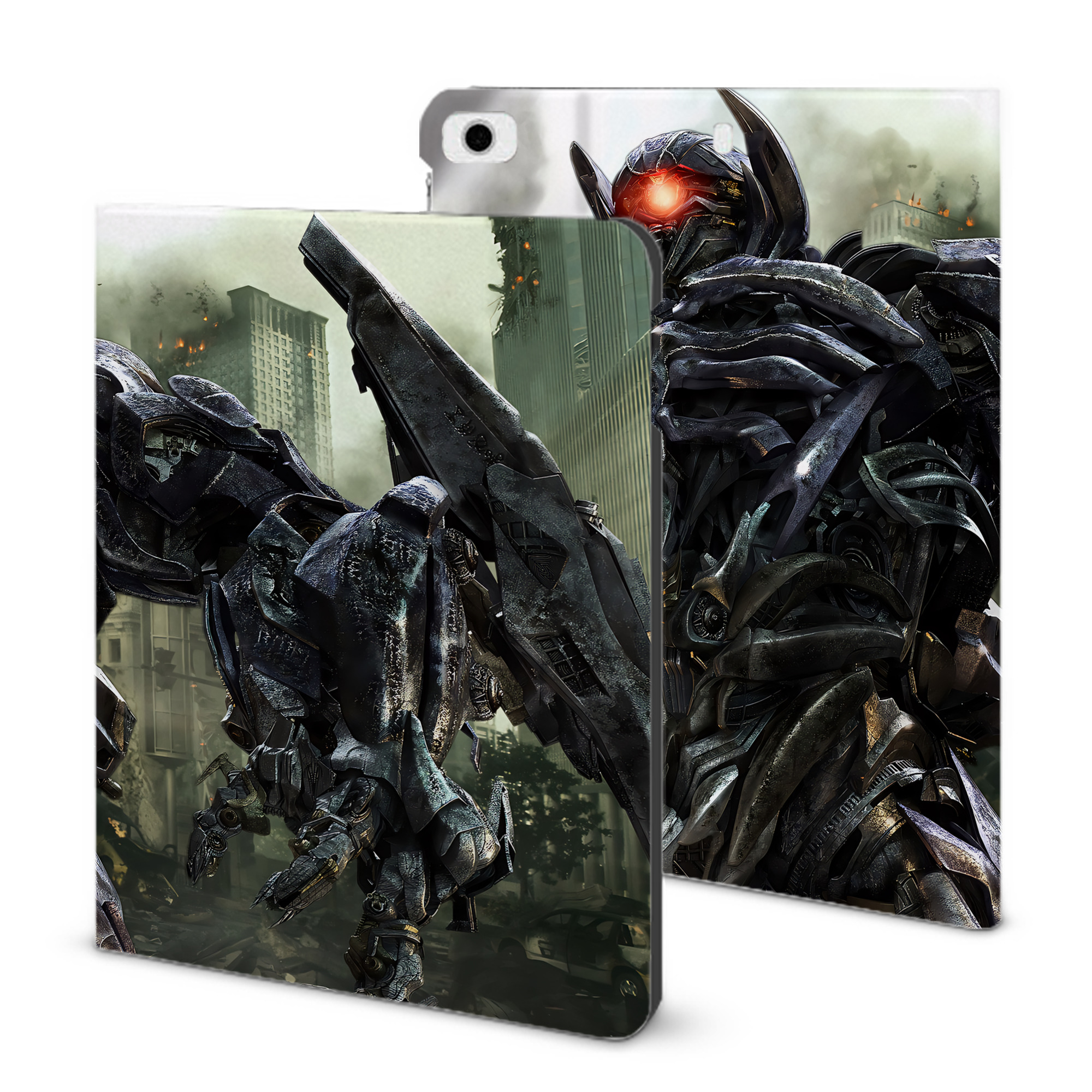 （画像用） Transformers トランスフォーマー IPad ケース ブック型 PUレザー TPU 耐衝撃 軽量 薄型 ペン収納なし 全面保護 IPad 各モデル対応